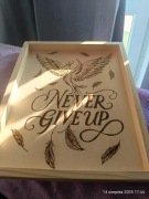 Tacka / obrazek motywacyjnu z przesłaniem, motyw feniksa 24x30cm 