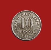 Moneta 10 fenigów 1916 "A", Niemcy