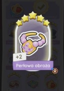 Monopoly GO Zestaw Set 18 Naklejka Karta 5* Perłowa obroża 