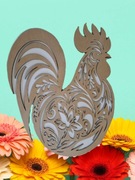 Ozdoba Wielkanocna Kogut HDF 30cm x 20cm 