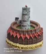 Magnes  na lodówkę ceramiczny KASZËBË.(14) Kaszuby, Twierdza Wisłoujście.