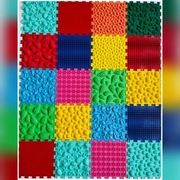 Mata puzzle sensoryczne 36szt do masażu klocki