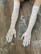 Koronkowe rękawiczki ślubne