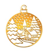 Scrapki Papierowe Święta Boże Narodzenie Bombka kościółek, choinki.