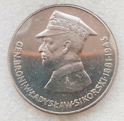 Moneta 50zl gen. Wladysław Sikorski 1981