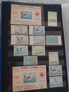2 bloczki 12 znaczków Panama Tokio 1964 olimpiada