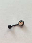 Kolczyk do pępka z czaszką