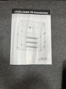 Mini szklarnia foliowa ogrodowa przyścienna balkon Regał Cercis 100x200x215