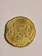 50 euro cent blad toczenia 2002 F