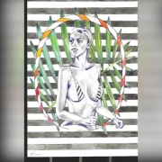 Lithografia , studio , sygnatura , Akt 