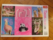 Puzzle 1000 elementów neon color line