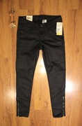 Spodnie H&M r. W26 czarne damskie długie nowe z metką 