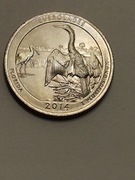 Moneta okolicznościowa USA 1/4 dolara 2014r. D - Park Narodowy Everglades