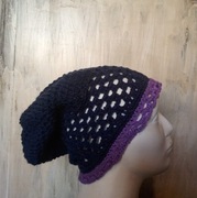 czapka robiona szydełkiem