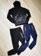 Bluza z kapturem HM + spodnie dresowe r. 170