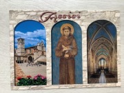 Asyż Bazylka św. Franciszka pocztówka