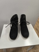 Botki damskie na obcasie zamszowe 37 Tchibo