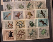 Znaczki kolekcjonerskie Gady i płazy chronione