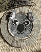 Dekoracja ścienna do pokoju dziecka zwierze koala makrama