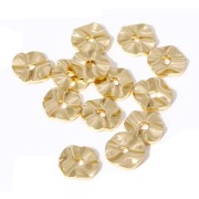 Koraliki Dystansowe, Twist, Pozłacane 18K, 4x1 mm., 10 szt.