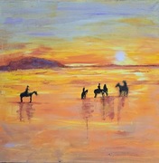 Obraz akrylowy na płótnie,  50x50x1cm,  Przejazdzka