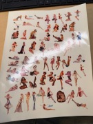 Kalkomanią pyn-up girls. A4 rarytas 1:48