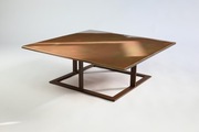 Stolik kawowy - szkło fusingowe - 80 x 80 cm.