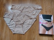 COTONELLA majtki z koronką 2-pack S
