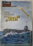 Mały Modelarz ORP Orzeł 2-3/1997 2-3/97 2 wycinanki w Środku
