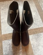 Zabytkowe skórzane buty ze stalkapą