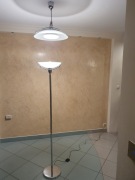 Zestaw lampa podłogowa stojąca oraz lampa wisząca, stan bardzo dobry!