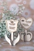 Drewniana winietka ślubna – personalizowana, grawerowana