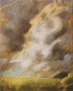 Obraz olejny pejzaż "Przed burzą" 