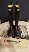 Superga 799 Rubber Boots Lettering w kolorze czarnym, rozmiar 39