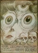 Plakat Starowieyski W małym dworku Witkacy 1983 r.
