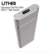 Obudowa kieszeń dysku SSD M.2 SATA - aluminiowa 