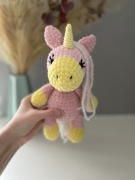 Jednorożec maskotka na szydełku handmade