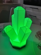 Lampa Led, sterowanie RGB, pilot zmiana koloru. Kryształ Lego 