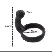 Pierścień silikonowy - zabawka dla mężczyzn, masaż prostaty, opóźnienie, pi