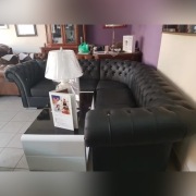 Chesterfield narożnik skóra naturalna -promocja!