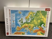 Puzzle 1000 elementów mapa europy