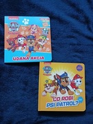 Książki "Co robi psi patrol" i "Udana akcja" kreskówka