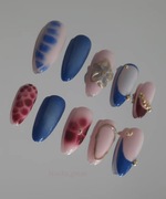 Tipsy migdałki summer 3d press on nails