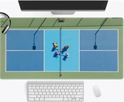 Duża podkładka pod mysz myszkę i klawiaturę na biurko do komputera padel
