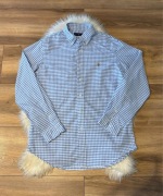 Niebieska koszula w krate Ralph Lauren M