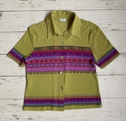 Stylowa Koszula Damska Maille Chic Vintage Retro Boho Etno M Rare Idealna !