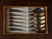 Posrebrzane stare łyżeczki Regina - vintage - na prezent - dla kolekcjonera