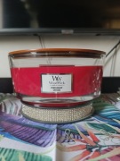 Świeca świeczka Yankee candle Woodwick Pomegranate łódka elipsa 453g nowa