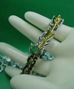 Bransoletka Smok Unisex – Klimat Fantasy, Styl Srebrno-Złoty – 20 cm