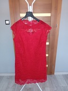 SUKIENKA CZERWONA KORONKOWA 6XL / 52 na przyjęcie